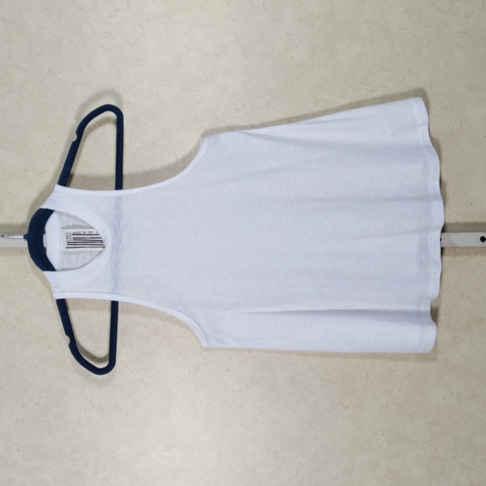 E171 Free People white ribbed mock neck top XS